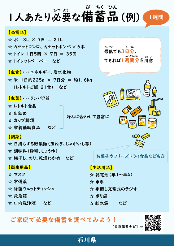 備蓄品