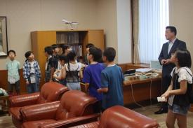 副議長室を見学