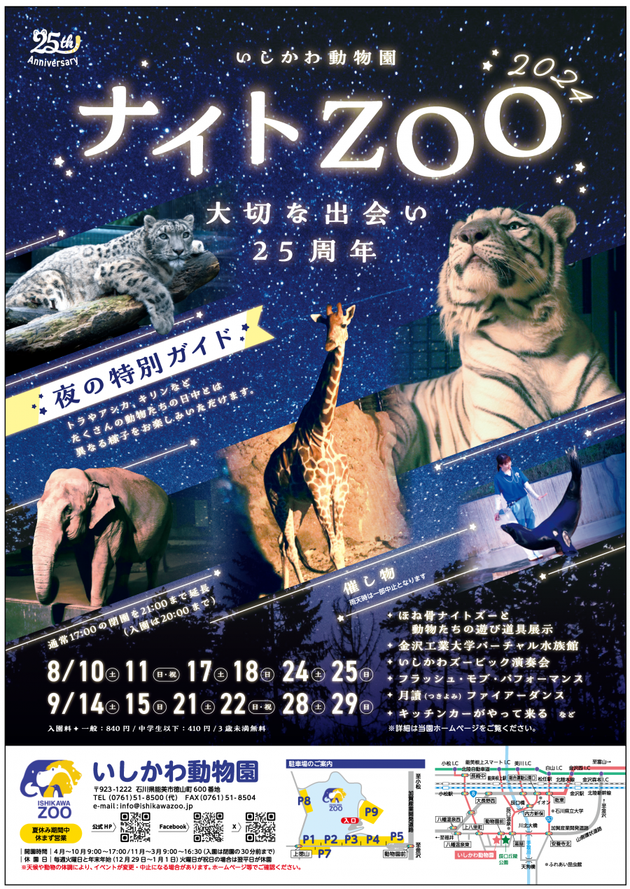 ナイトZOO 2024ちらし