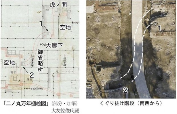 くぐり抜け階段