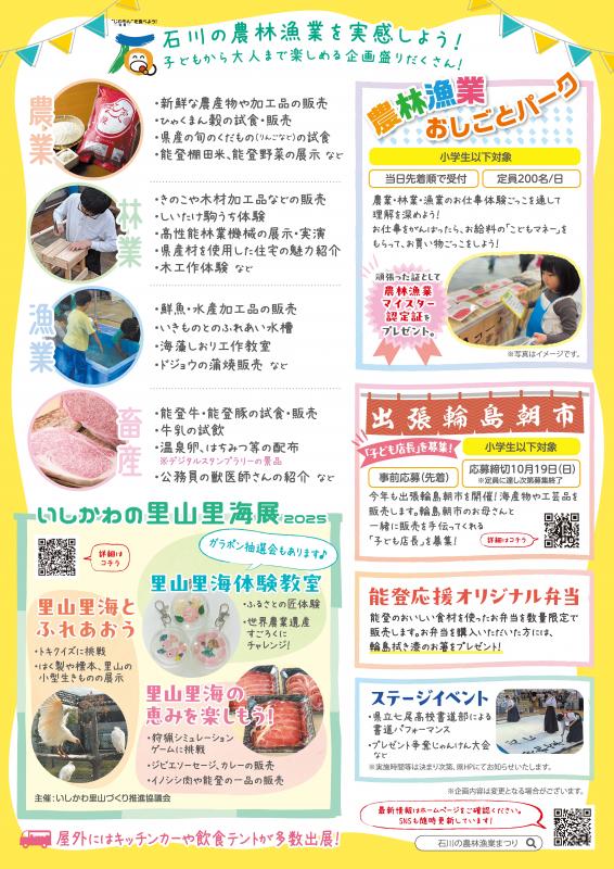 チラシ裏面