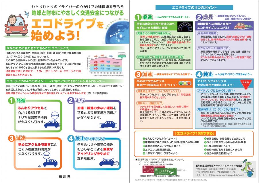 エコドライブチラシ画像